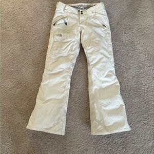 XS white North Face ski pants